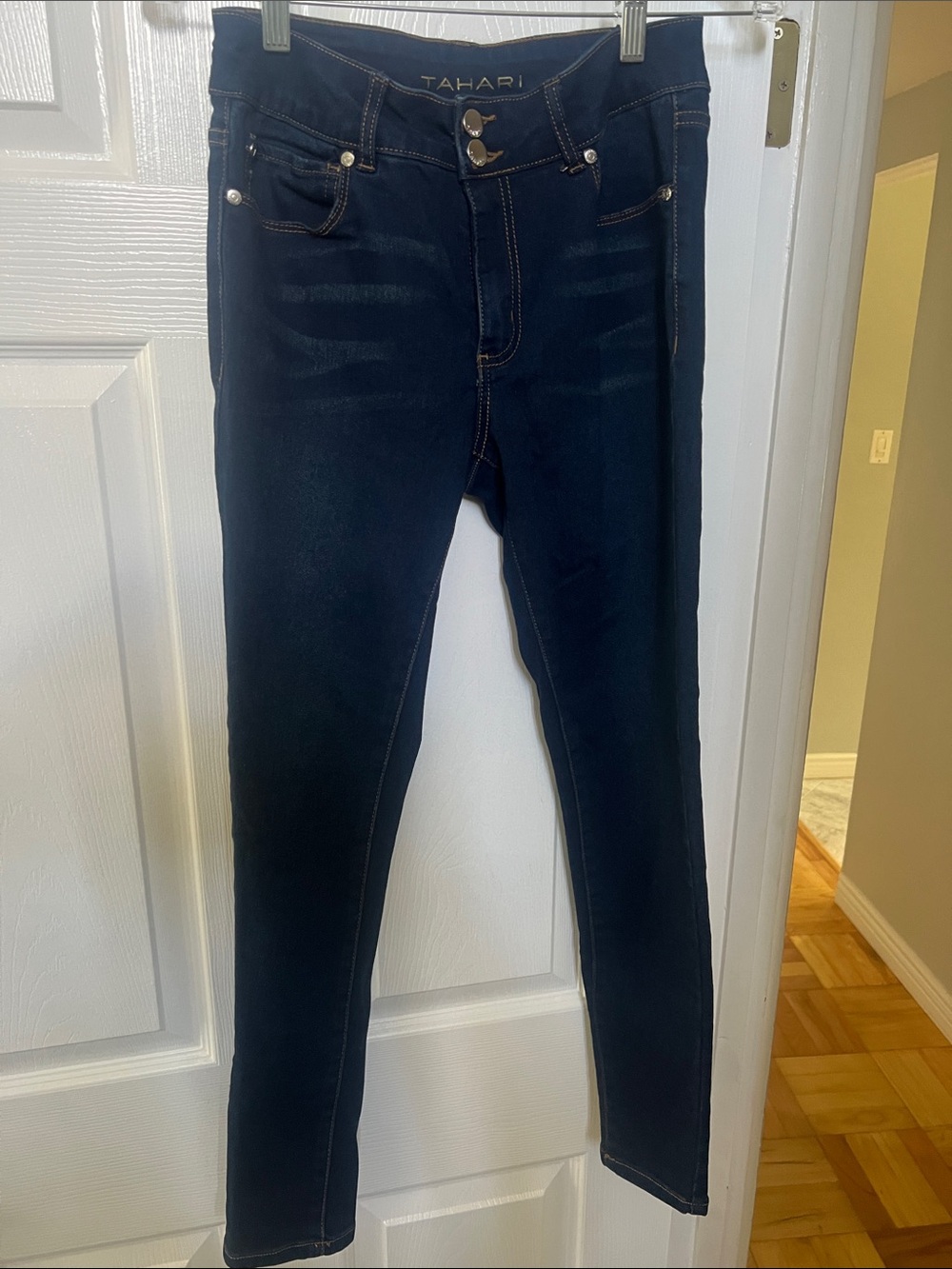 Tahari Deep Indigo Skinny Jeans